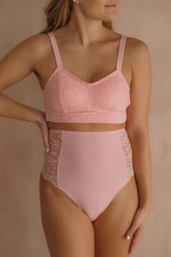 Ada Flower High Waist - Tickled Pink