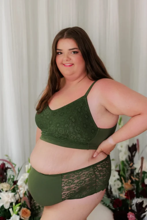 Ada High Waist truse - Mørk grønn