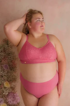 Aline Flower Bra Small Cup - Chateau Rose