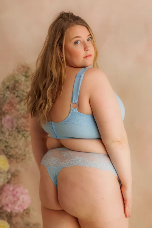 Amanda Basic Bra Big Cup - Airy Blue