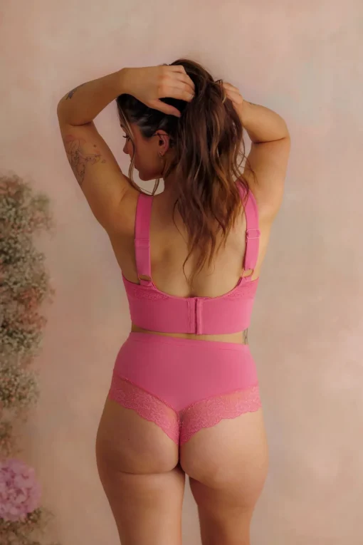 Amanda Basic Bra Big Cup - Chateau Rose