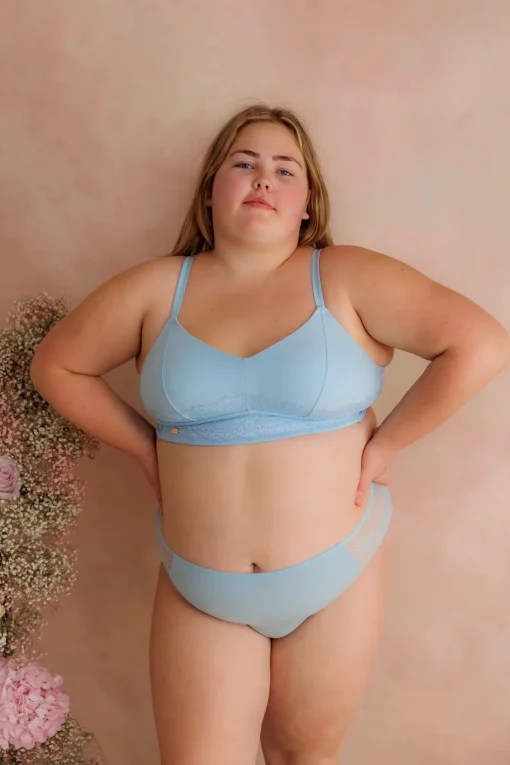 Amanda Basic Bra Small Cup - Airy Blue