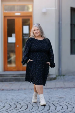 Anna kjole - Mørk blå