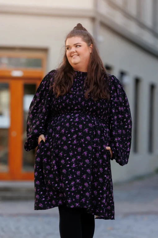 Anna kjole - Mørk lilla