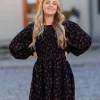 Anna kjole - Mørk rød