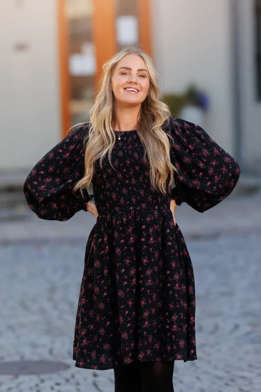 Anna kjole - Mørk rød