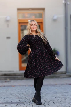 Anna kjole - Mørk rød