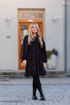 Anna kjole - Mørk rød