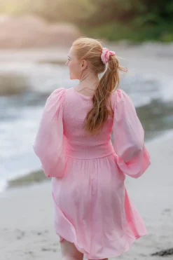 Anna Solid kjole - Orchid Pink