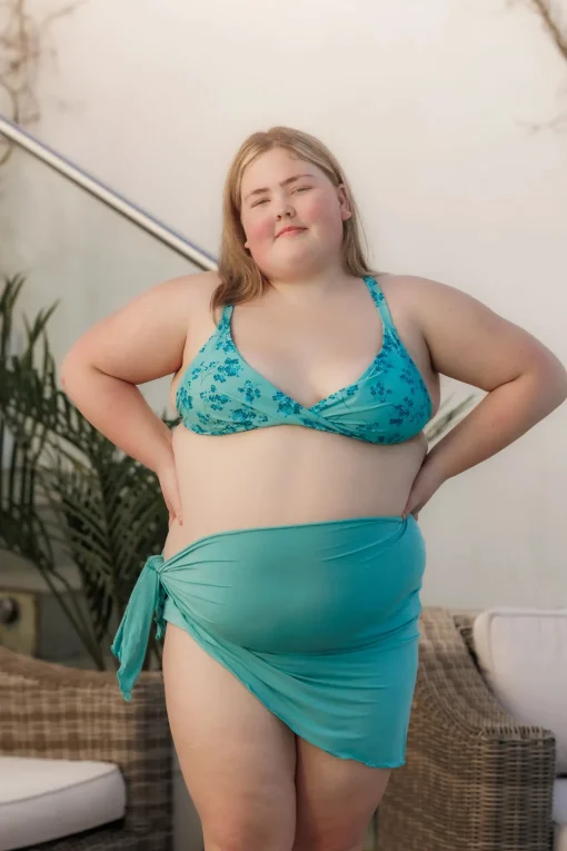 Bali bikinitopp - Turkis - Blossom