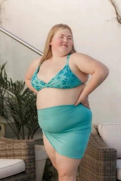 Bali bikinitopp - Turkis - Blossom