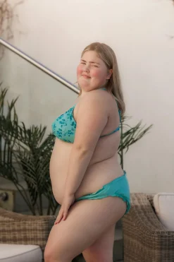Bali bikinitopp - Turkis - Blossom