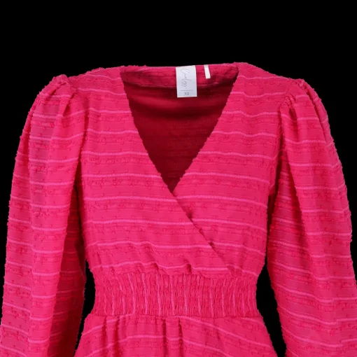 Belle Dots Maxikjole - Pink Peacock