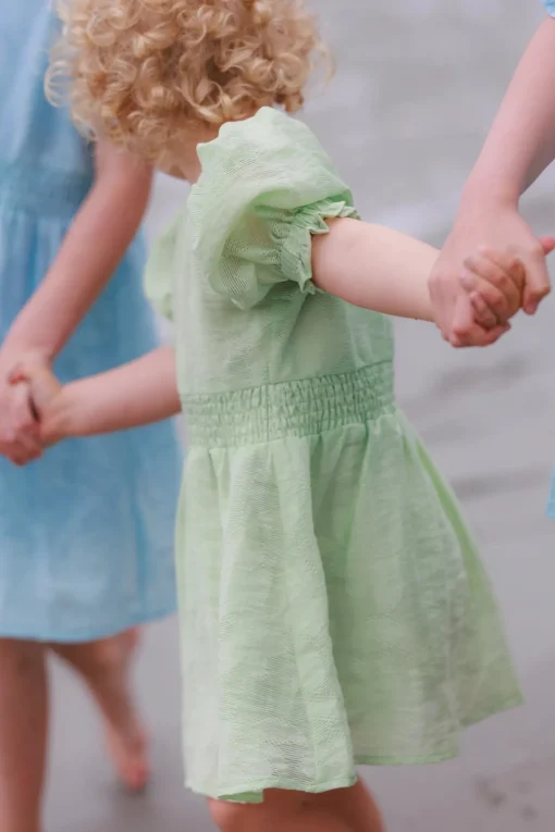 Belle Flower Barnekjole - Airy Blue