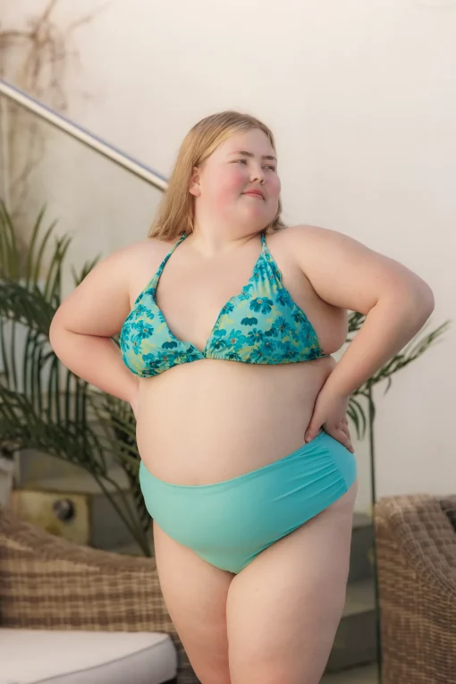 Cuba Ruffles bikinitopp - Turkis - Aster