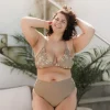 Cuba Ruffles bikinitopp - Mørk beige - Blossom