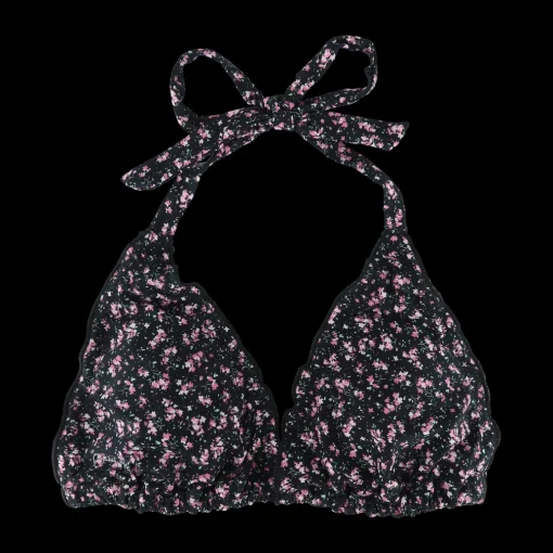 Cuba Ruffles bikinitopp - Svart - Dalia