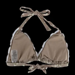 Cuba Ruffles bikinitopp - Mørk beige - Blossom