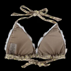 Cuba Ruffles bikinitopp - Mørk beige - Daisy