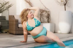 Cuba Ruffles bikinitopp - Turkis - Aster