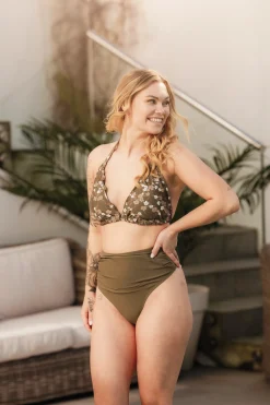 Cuba Ruffles bikinitopp - Grønn - Buttercups