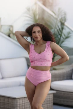 High Waist bikinitruse - Lyserosa