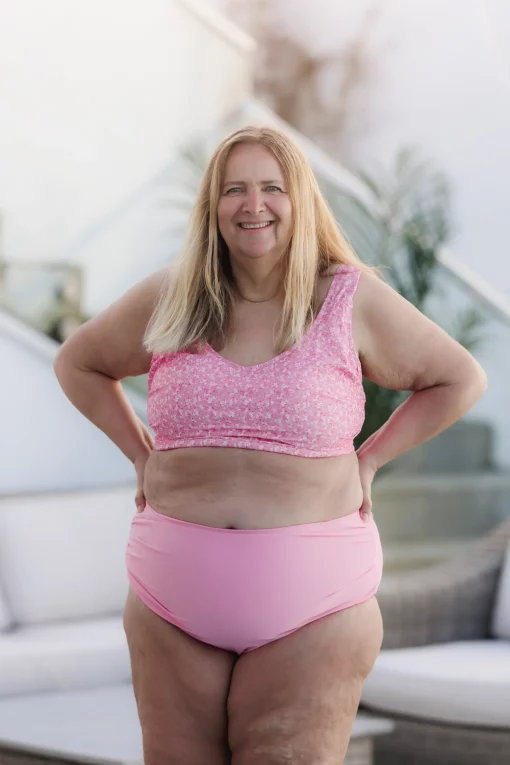 High Waist bikinitruse - Lyserosa
