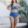 High Waist bikinitruse - Mørkeblå