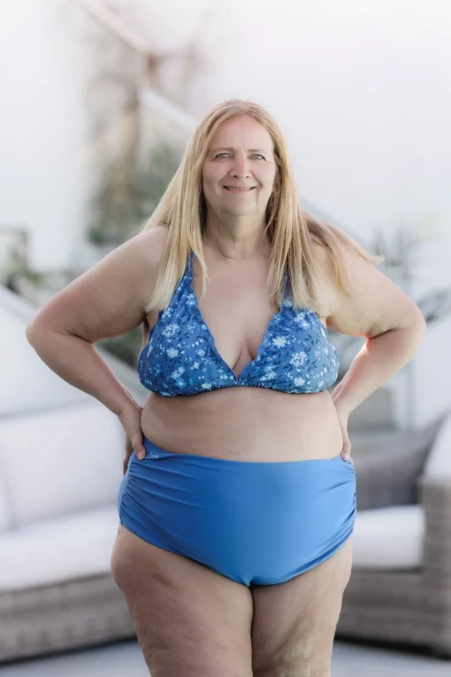 High Waist bikinitruse - Mørkeblå