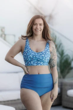 High Waist bikinitruse - Mørkeblå