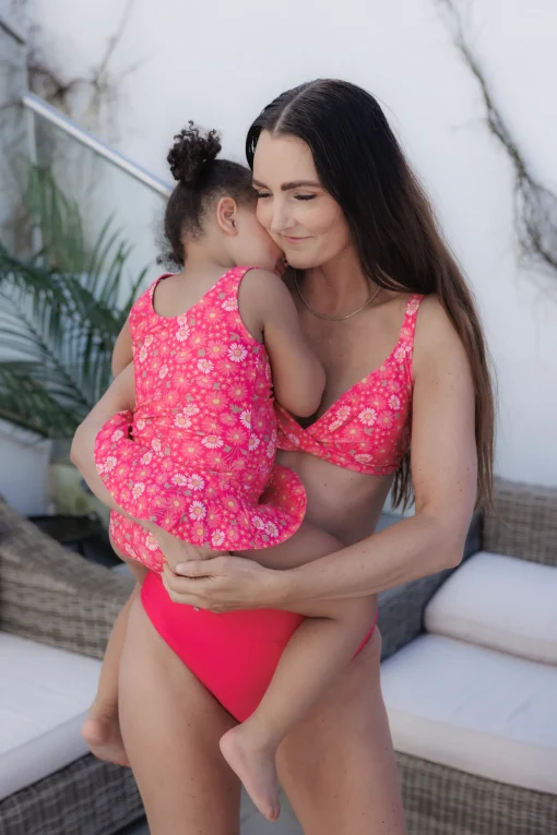 High Waist bikinitruse - Rosa