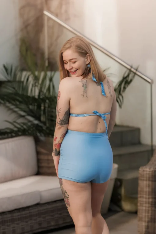 Hipster bikinitruse - Lyseblå