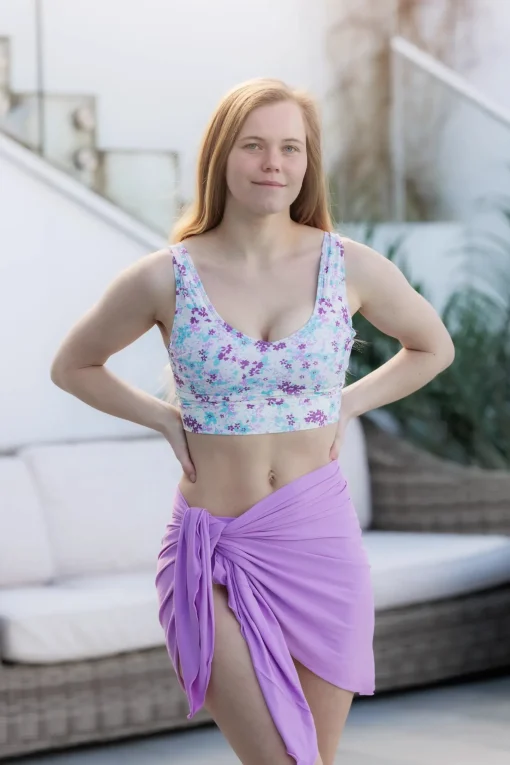 Miami bikinitopp - Lilla - Flowerpower