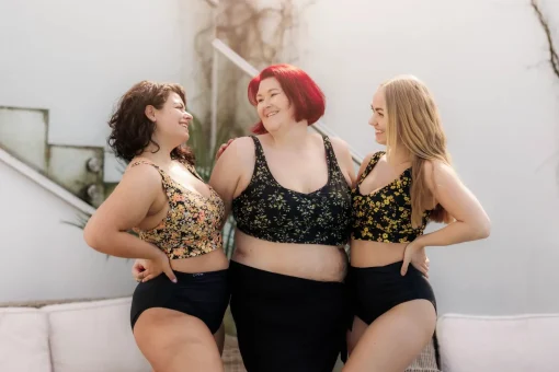 Miami bikinitopp - Svart - Flowerpower