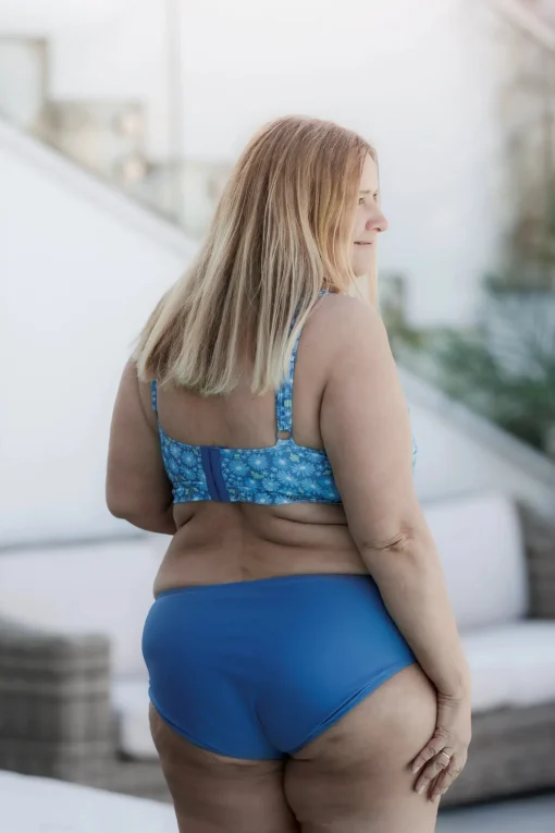 Mid Waist bikinitruse - Mørkeblå