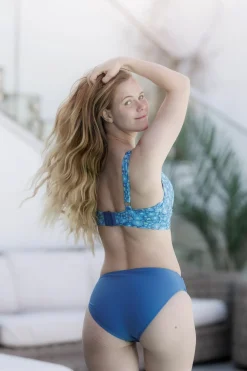 Mid Waist bikinitruse - Mørkeblå