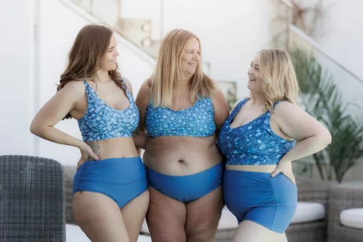 Mid Waist bikinitruse - Mørkeblå