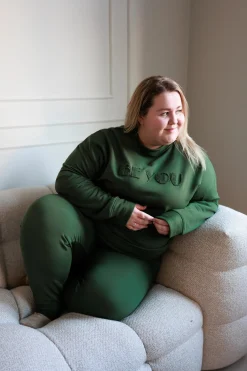 Sandra genser - Mørk grønn