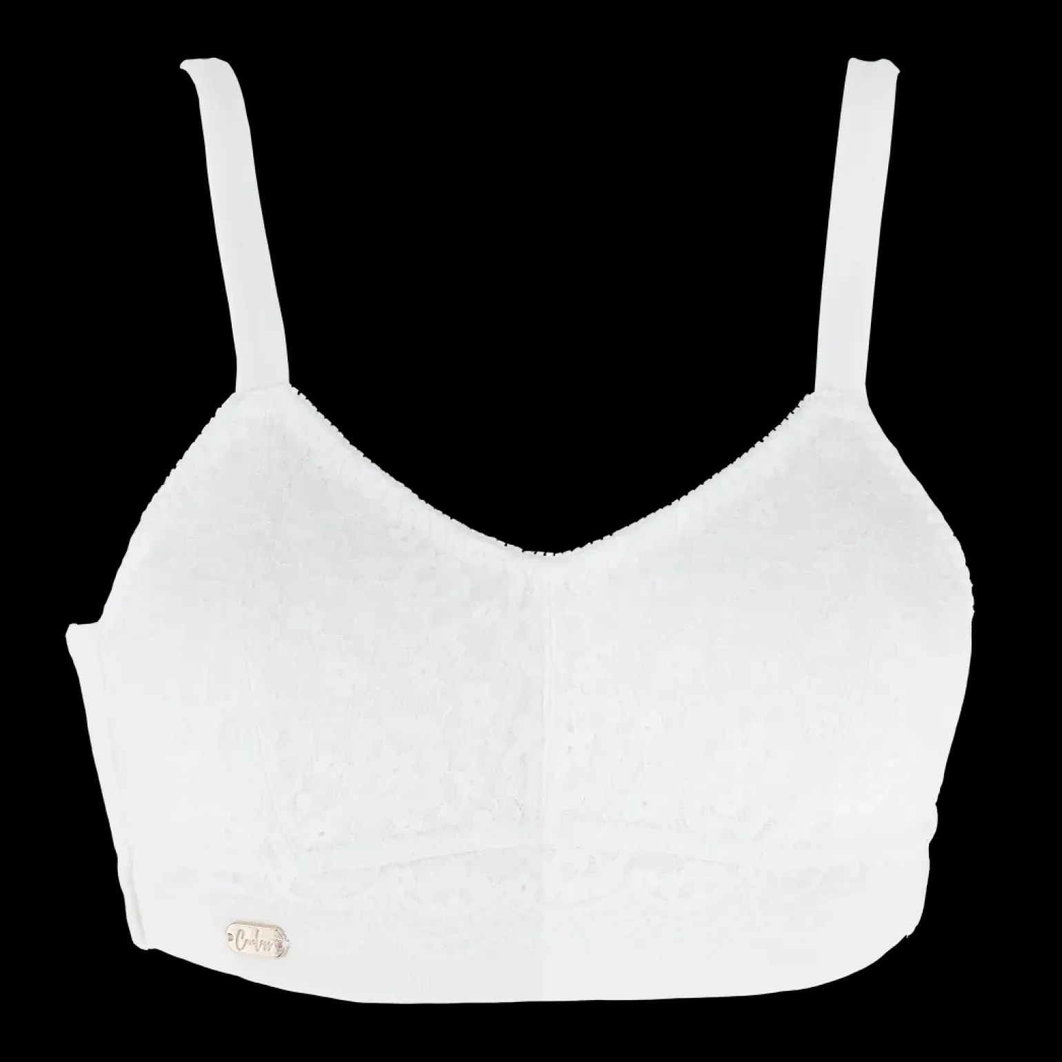Aline Flower Bra Small Cup - Bright White