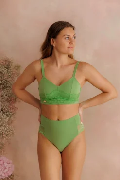 Amanda Basic Bra Small Cup - Forest Shade