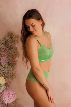 Amanda Basic Bra Small Cup - Forest Shade