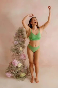 Amanda Basic Bra Small Cup - Forest Shade