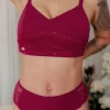Amanda Small Cup BH - Mørk rød