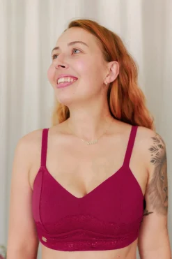 Amanda Small Cup BH - Mørk rød