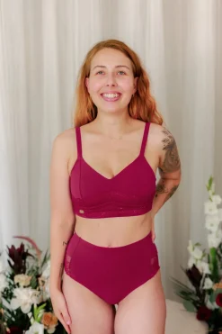 Amanda Small Cup BH - Mørk rød