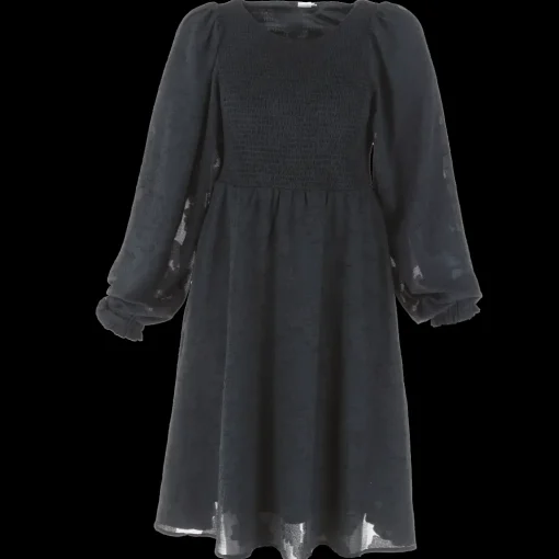Anna Chiffon kjole - Svart