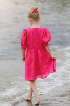 Belle Flower Barnekjole - Pink Peacock