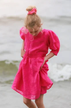 Belle Flower Barnekjole - Pink Peacock