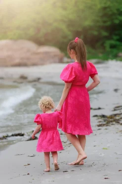 Belle Flower Barnekjole - Pink Peacock