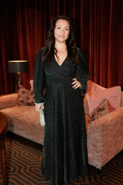 Belle Glitter maxikjole - Svart